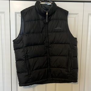 Eddie Bauer Black XL Goose Down Vest.